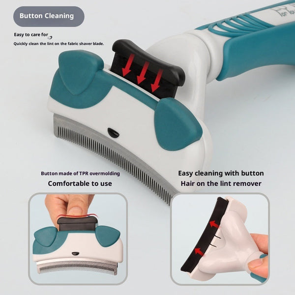 HKM-1835837 Pet Comb Hair Knife for Dogs - Available in Sundial Yellow, Copper Green, and Peace Blue