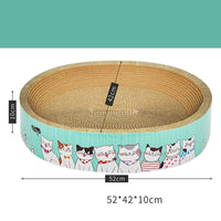 HKM-1836221 Round Corrugated Cat Scratch Board in Bowl Shape - Multiple Sizes Available