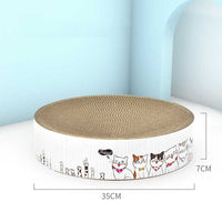 HKM-1836221 Round Corrugated Cat Scratch Board in Bowl Shape - Multiple Sizes Available