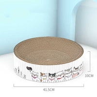 HKM-1836221 Round Corrugated Cat Scratch Board in Bowl Shape - Multiple Sizes Available