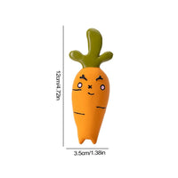 HKM-1837501 Vegetable Dog Chew Toys - Cartoon Onion & Eggplant Teething Latex Toy for Puppies
