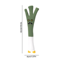 HKM-1837501 Vegetable Dog Chew Toys - Cartoon Onion & Eggplant Teething Latex Toy for Puppies
