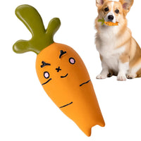 HKM-1837501 Vegetable Dog Chew Toys - Cartoon Onion & Eggplant Teething Latex Toy for Puppies