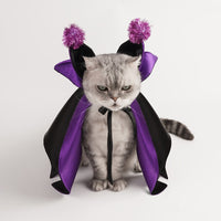 HKM-1837629 Demon Bat Cloak and Cape Hat Costume for Cats and Dogs