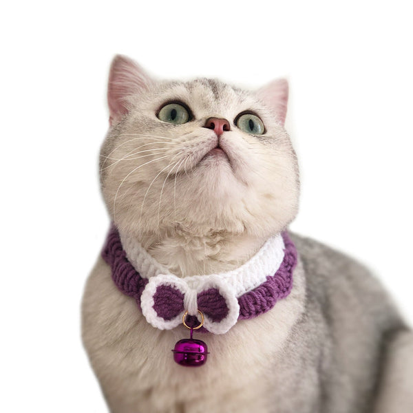 HKM-1838013 Stylish Unisex Bow Tie Pet Collar for Cats and Small Dogs