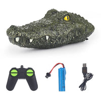 HKM-183891 Crocodile Simulation Remote Control Electric Boat for Pool Fun, 2.4GHz, Waterproof, Ready-to-Go
