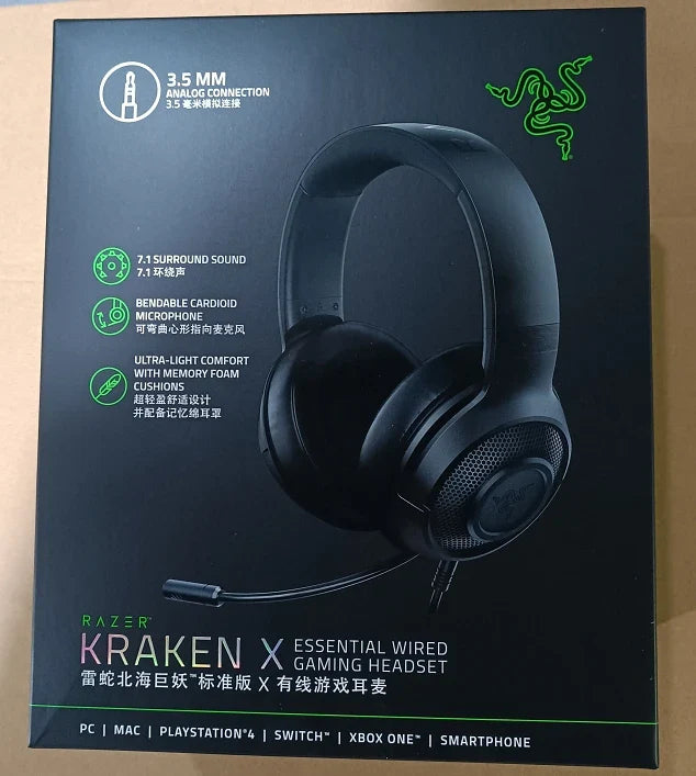 HKM-183891 Multi-Platform Wired Gaming Headset with 7.1 Surround Sound and Noise Cancelling Microphone
