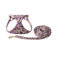 HKM-1839805 Floral Series Pet Harness with Leash in Multiple Colors and Styles