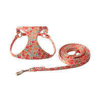 HKM-1839805 Floral Series Pet Harness with Leash in Multiple Colors and Styles