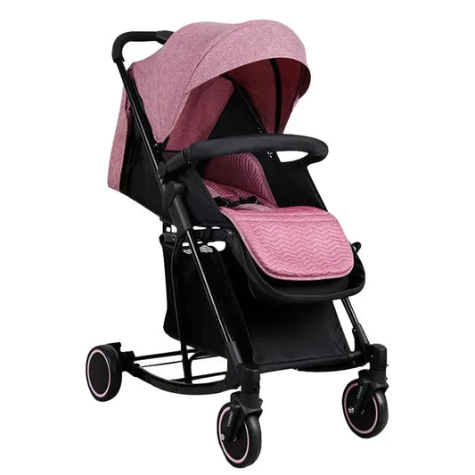 HKM-184083 Lightweight One-Hand Quick Fold Travel System Stroller with Self-Standing Feature for Newborns