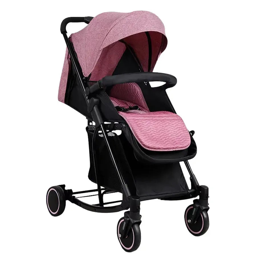 HKM-184083 Lightweight One-Hand Quick Fold Travel System Stroller with Self-Standing Feature for Newborns