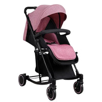HKM-184083 Lightweight One-Hand Quick Fold Travel System Stroller with Self-Standing Feature for Newborns