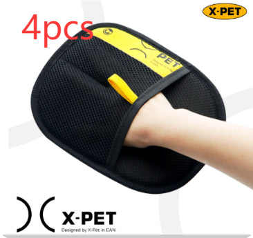 HKM-1841597 Electrostatic Cat Hair Removal Gloves, Velvet Breathable Mesh Cleaner Tool