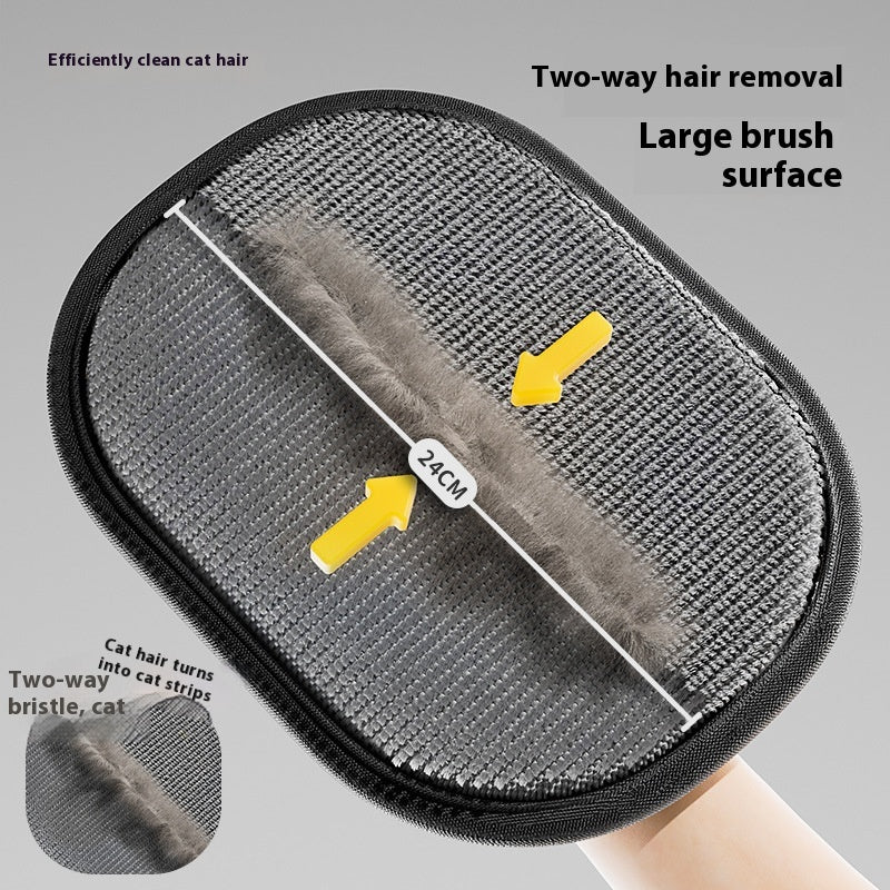 HKM-1841597 Electrostatic Cat Hair Removal Gloves, Velvet Breathable Mesh Cleaner Tool