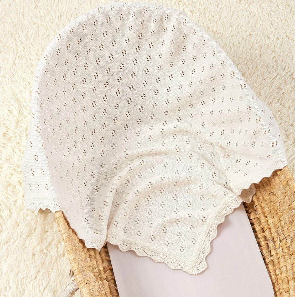 HKM-184211 Pure Cotton Nordic Baby Blanket - 80x100cm, Soft and Versatile for All Seasons