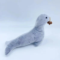HKM-1843261 Cat Plush Sea Lion Toy with Bell Sound, Catnip & Dental Grinding Features