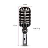 HKM-184403 Professional Retro Condenser Microphone for K Song and Live Recording, Cardioid Pattern, Wireless, 20Hz-20KHz Response