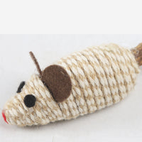 HKM-1844413 Cat Toy with Feather, Hemp Rope, and Wooden Ball for Nibbling and Play