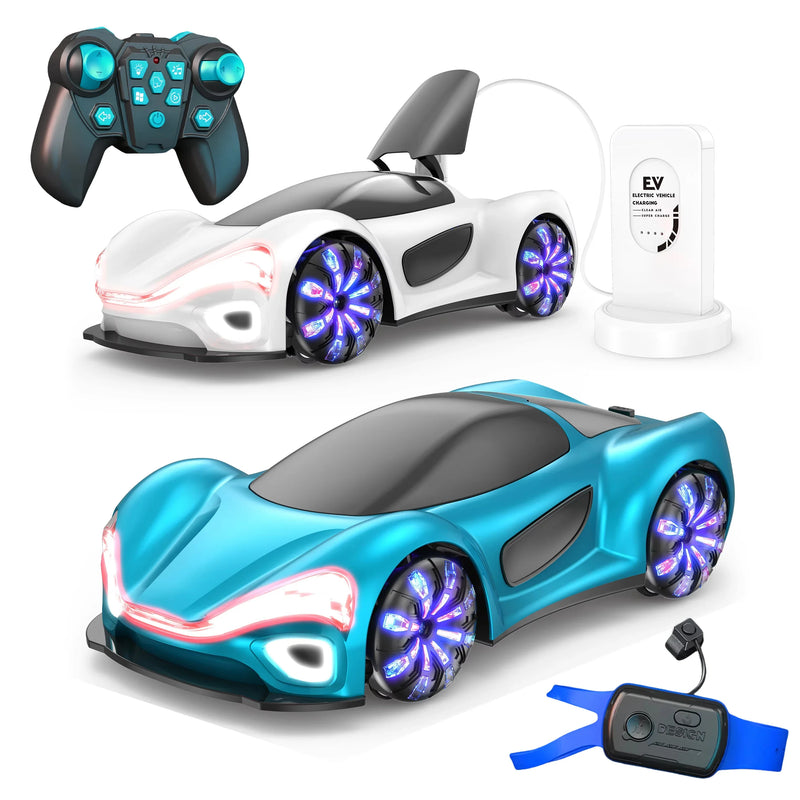 HKM-184467 2.4G Gesture-Controlled RC Stunt Car with Spray Function and Flashing Lights