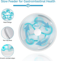 HKM-1845949 Interactive Slow Feeder Dog Bowl with Maze Design for Healthy Eating Habits