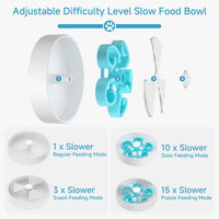HKM-1845949 Interactive Slow Feeder Dog Bowl with Maze Design for Healthy Eating Habits