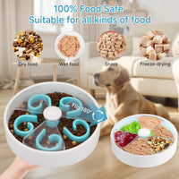 HKM-1845949 Interactive Slow Feeder Dog Bowl with Maze Design for Healthy Eating Habits