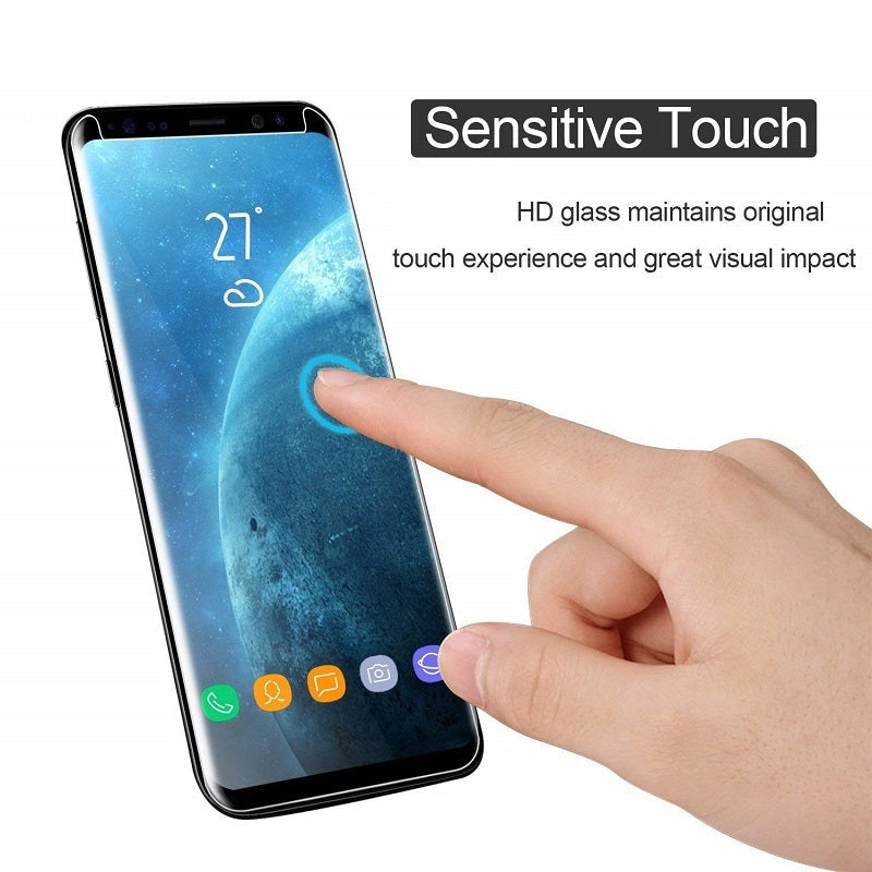 HKM-184595 Tempered Glass Screen Protector for S8, S8 Plus, S9, S9 Plus, Note 8, and Note 9