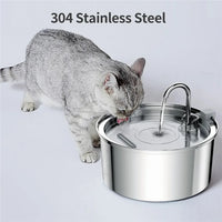 HKM-184659 Automatic Stainless Steel 3.2L Pet Water Fountain Dispenser for Dogs and Cats
