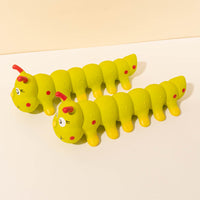 HKM-1849021 Caterpillar Rubber Dog Chew Toy for Small to Medium Dogs - Interactive Anxiety Relief Toy
