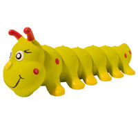 HKM-1849021 Caterpillar Rubber Dog Chew Toy for Small to Medium Dogs - Interactive Anxiety Relief Toy
