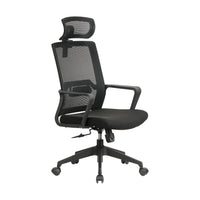 HKM-184915 Ergonomic Height Adjustable Mesh Office Chair with High Back and Headrest