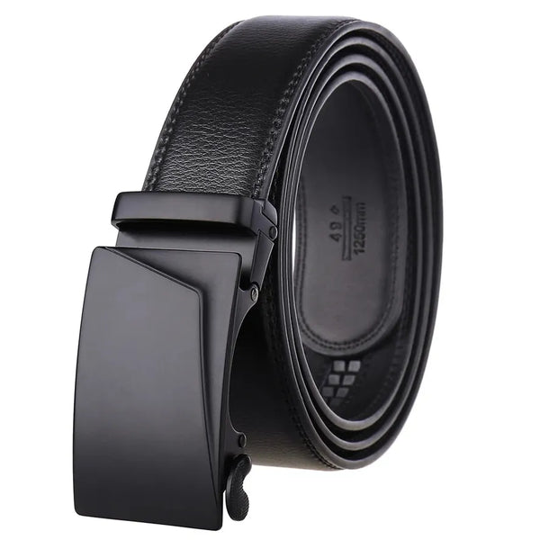 HKM-184915 Men's Leather Automatic Buckle Belt - Model LY36-21726-1