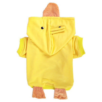 HKM-1849917 Adorable Yellow Pet Costume for Small to Extra-Large Dogs in Cloth Material