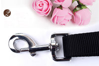 HKM-1851325 Cushioned Stretch Nylon Dog Leash with Hands-Free Design and Extra Storage Ring