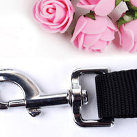 HKM-1851325 Cushioned Stretch Nylon Dog Leash with Hands-Free Design and Extra Storage Ring