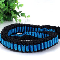 HKM-1851325 Cushioned Stretch Nylon Dog Leash with Hands-Free Design and Extra Storage Ring