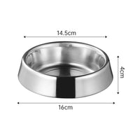 HKM-1851709 Durable Stainless Steel Pet Bowl - Anti-Spill, Non-Slip, Easy to Clean