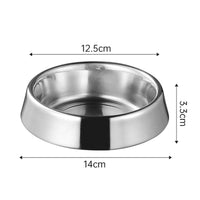 HKM-1851709 Durable Stainless Steel Pet Bowl - Anti-Spill, Non-Slip, Easy to Clean