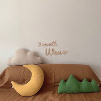 HKM-185171 Cute Embroidered Soothing Pillow for Babies - Mountain, Moon, Cloud, and Pineapple Designs