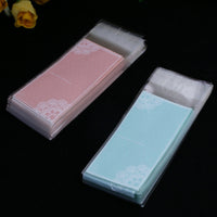 HKM-185171 Self-Adhesive Cosmetic Packaging Bags – Set of 100 in Pink and Blue Variants