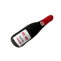 HKM-1852349 Plush Wine Bottle Pet Toy in Various Colors for Dog Fun