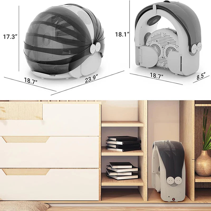 HKM-185299 Portable Hands-Free Pet Hair Dryer for Small and Medium Dogs and Cats - 500W Eco-Friendly Dryer Box