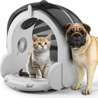 HKM-185299 Portable Hands-Free Pet Hair Dryer for Small and Medium Dogs and Cats - 500W Eco-Friendly Dryer Box