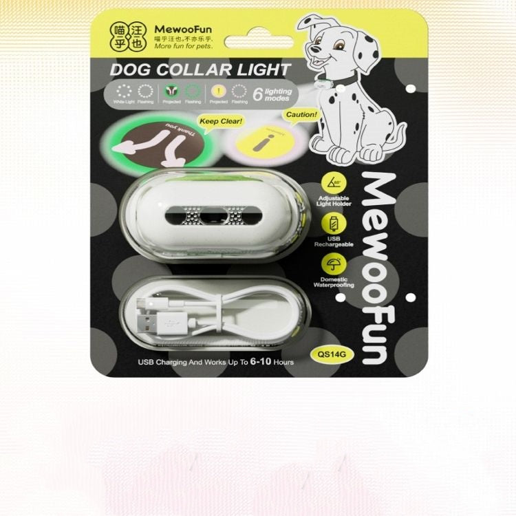 HKM-1853501 Luminous Pet Collar with Interactive Patterns for Dogs in Fresh Pink, Gray, Green, and Caramel Mocha