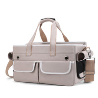 HKM-1853757 Portable Pet Backpack for Outdoor Use - Breathable, Medium-Hard Canvas Design with Large Capacity