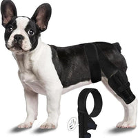 HKM-1854141 Dog Leg Injury Support Rehabilitation Belt - Black Polyester, Available in XS to L