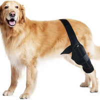HKM-1854141 Dog Leg Injury Support Rehabilitation Belt - Black Polyester, Available in XS to L