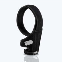 HKM-1854141 Dog Leg Injury Support Rehabilitation Belt - Black Polyester, Available in XS to L