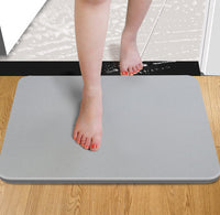 HKM-185427 Diatomite Quick-Drying Non-Slip Absorbent Bath Mat in Gray, Pink, and Blue