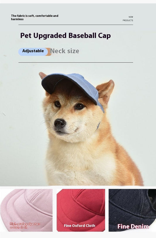 HKM-1856061 Multi-Color Sun-Proof Baseball Cap for Dogs and Cats - Adjustable Sizes Available